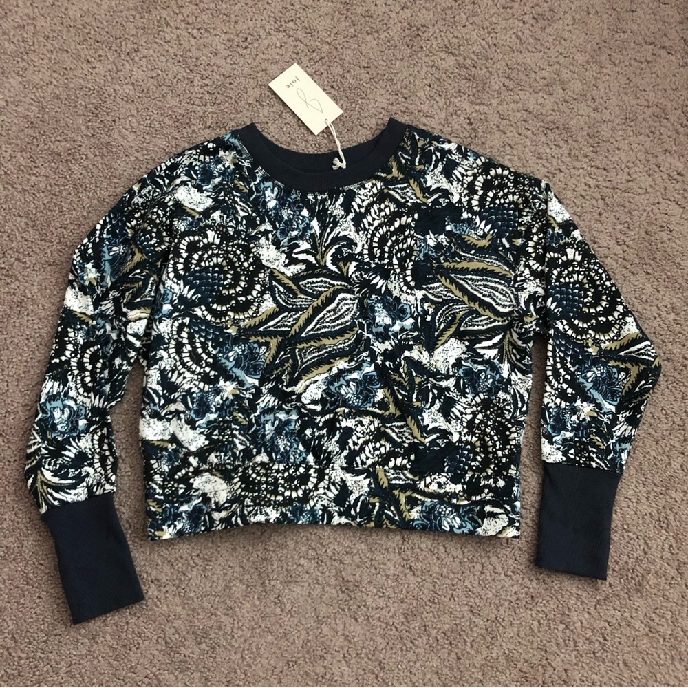 Joie Caleigh Paisley Pullover Sweatshirt